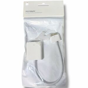 Genuine Apple 30-Pin to VGA Adapter A1368 NEW IN PACKAGING